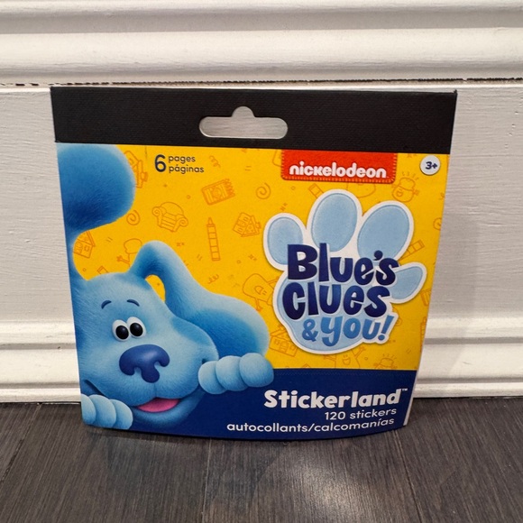 Nickelodeon Other - NWT Nickelodeon Blue's Clues & You Sticker Set - 6 duplicate pages 120 Stickers